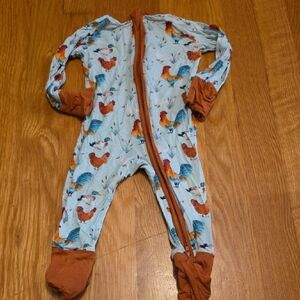 Kids Rooster Print One Piece